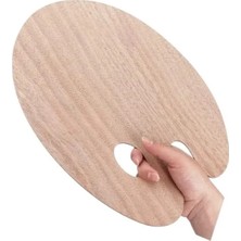 MarkEntegra Büyük Boy Ahşap Boya Paleti - 30X40 Cm, Doğal Renk
