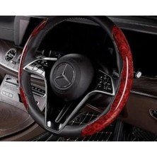 MarkEntegra Ahşap Desenli Karbon Fiber Direksiyon Simidi Kılıfı, Kaymaz Tasarım