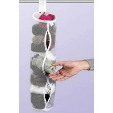 Royaleks Kesgin Market® Dolap Içi Asılabilir Temiz Çorap Düzenleyici Çorap Filesi Askılık Teknokesgi