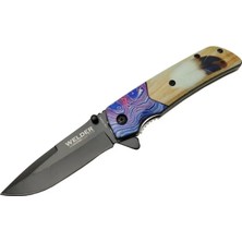 Kesgin Market® Tüylü Çakı 20,5 cm Yarı Otomatik , Kemerlikli Teknokesgin