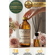 Ondéle Gül Bahçesi Oda Kokusu Yedek Dolum Esansı 250ML - %40 Konsantre - Şişe & Bambu Hediyeli