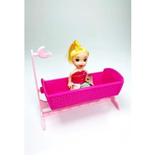 Royaleks Kesgin Market® Sallanan Beşikli Parmak Bebek 10X10 cm Teknokesgin