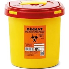 PremiumPort Hijyenik Tıbbi Atık Toplama Kabı 1,3 L, Güvenli ve Kullanışlıâ€‰