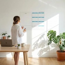 MarkEntegra 70 cm x 56 cm Elektrostatik Akıllı Yazı Tahtası - Haftalık Planlayıcı