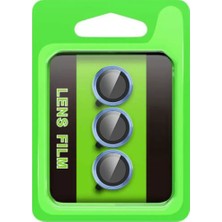 Pileli Store  Samsung Galaxy S25 Fe Raze Metal Kamera Lens - Açık Mavi