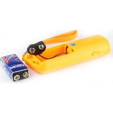 MarkEntegra LED Flaşlı Ultrasonik Köpek Kovucu, Taşınabilir Güvenlik Cihazı, Sarı