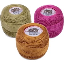 Kesgin Market® 3 Adet Kaplan Etamin ve Kanaviçe Ipi 8 No Kod/renk: 118 - 305 - 1012 - Ryl Teknok