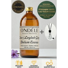 Ondéle Leylak Çiçeği Oda Kokusu Yedek Dolum Esansı 500ML - %40 Konsantre - Şişe & Bambu Hediyeli