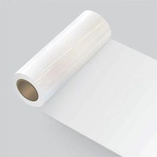 MarkEntegra Yüksek Parlak Yüzeyli Beyaz Yapışkanlı Folyo, 5 Metre Uzunluk