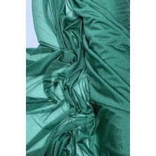 Royaleks Kesgin Market® Yağmur Damlası Simli Abiye Elbise Şallık Tül Kumaş Zümrüt Yeşili 41-K Tekn