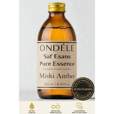 Ondéle %100 Saf Miski Amber Esansı Esansı 250ML | Seyreltilmemiş Ultra Konsantre Parfüm Özü (Esansiyel Yağ Değildir)