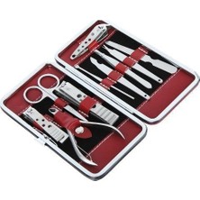 Kesgin Market® Profesyonel Çelik Manikür Pedikür Seti 10 Parça Teknokesgin