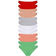 Royaleks Kesgin Market® 12 Adet Süper Eko Set Likralı Kadın Slip Külot Set 4 Teknokesgin