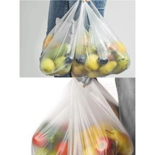 Royaleks Kesgin Market® Şeffaf Atlet Poşet Orta Boy 28X50 cm 1 Paket Takriben 200 Adet Teknokesgin