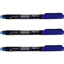 MarkEntegra CD Asetat Kalemi S Uç 0.8 mm 3 Lü (Mavi)