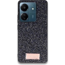 Muratech Onegif Xiaomi Redmi 13C Bright Simli Kapak - Siyah