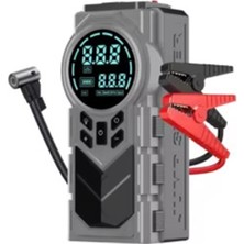 TeknoKesgin Kesgin Market® Şarjlı 8.000 Mah Taşınabilir Çanta Araç Akü Şarj Takviyeli Işıklı Hava K