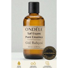 Ondéle %100 Saf Gül Bahçesi Esansı 100ML | Seyreltilmemiş Ultra Konsantre Parfüm Özü (Esansiyel Yağ Değildir)