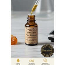 Ondéle %100 Saf Miski Amber Esansı Esansı 10ML | Seyreltilmemiş Ultra Konsantre Parfüm Özü (Esansiyel Yağ Değildir)