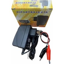 MarkEntegra Pilsan Pars Akülü Araba Araç Uyumlu 6 Volt Aküleri Için Adaptör Şarj Cihazı Şarz Aleti