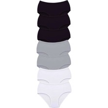 Royaleks Kesgin Market® 7 Adet Tutku Kadın Yüksek Bel Bato Kalın Lastik Külot S16 Teknokesgin