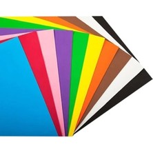 MarkEntegra Nistabolje Renkli 50X70 cm Fon Kartonu 10 Renk 1 Rulo Büyük Boy, Nistabolje