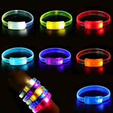 MarkEntegra Işıklı LED Bileklik, 3 Farklı Modda, Tek Adet