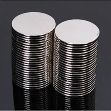 MarkEntegra Neodyum Mıknatıs 50 Adet 15MM x 1mm Yuvarlak Güçlü Mıknatıs