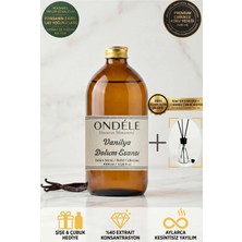 Ondéle Vanilya Oda Kokusu Yedek Dolum Esansı 1000ML - %40 Konsantre - Şişe & Bambu Hediyeli