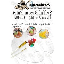 MarkEntegra Akrilik Resim Paleti - 30X40 Cm, 3mm Kalınlık, Şeffaf