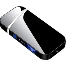MarkEntegra Dokunmatik USB Şarjlı Plazma Çakmak, Siyah