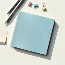 MarkEntegra Pu Deri 16.5X16.5 cm Çizgisiz Not Defteri, 96 Yaprak