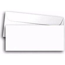 MarkEntegra 105X240 mm Beyaz Zarf, 50'li Paket, Kaliteli Malzeme