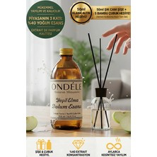 Ondéle Yeşil Elma Oda Kokusu Yedek Dolum Esansı 250ML - %40 Konsantre - Şişe & Bambu Hediyeli
