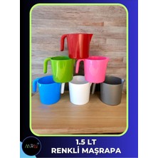 PremiumPort Renkli Banyo Maşrapası 1500 Ml, Pratik ve Şık Tasarım