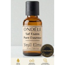 Ondéle %100 Saf Yeşil Elma Esansı 30ML | Seyreltilmemiş Ultra Konsantre Parfüm Özü (Esansiyel Yağ Değildir)