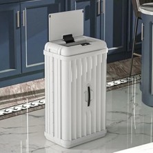 MarkEntegra 50 Lt Kapasiteye Sahip Sensörlü Çöp Kovası, Otomatik Dokunmatik Özellikli, Büyük Boy (62X36X26CM),