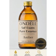 Ondéle %100 Saf Amber Esansı 250ML | Seyreltilmemiş Ultra Konsantre Parfüm Özü (Esansiyel Yağ Değildir)