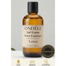 Ondéle %100 Saf Lotus Esansı Esansı 100ML | Seyreltilmemiş Ultra Konsantre Parfüm Özü (Esansiyel Yağ Değildir)