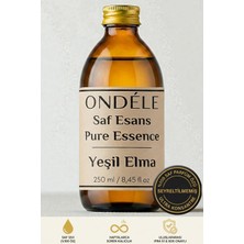 Ondéle %100 Saf Yeşil Elma Esansı 250ml | Seyreltilmemiş Ultra Konsantre Parfüm Özü (Esansiyel Yağ Değildir)