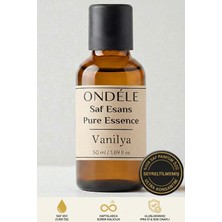 Ondéle %100 Saf Vanilya Esansı Esansı 50ML | Seyreltilmemiş Ultra Konsantre Parfüm Özü (Esansiyel Yağ Değildir)