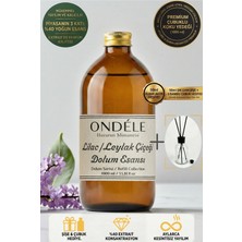 Ondéle Leylak Çiçeği Oda Kokusu Yedek Dolum Esansı 1000ML - %40 Konsantre - Şişe & Bambu Hediyeli