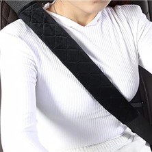 MarkEntegra 2'li Paket Emniyet Kemeri Kılıfı Pedi, Siyah Renk