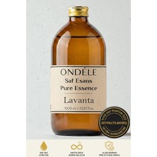 Ondéle %100 Saf Lavanta Esansı 1000ML | Seyreltilmemiş Ultra Konsantre Parfüm Özü (Esansiyel Yağ Değildir)