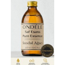 Ondéle %100 Saf Sandal Ağacı Esansı Esansı 250ML | Seyreltilmemiş Ultra Konsantre Parfüm Özü (Esansiyel Yağ Değildir)