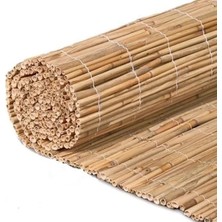 MarkEntegra Kolay Kurulumlu Doğal Hasır Bahçe Gölgelik, 90 cm x 500 cm