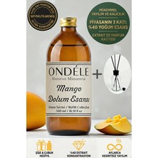 Ondéle Mango Oda Kokusu Yedek Dolum Esansı 500ML - %40 Konsantre - Şişe & Bambu Hediyeli