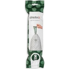 MarkEntegra Beyaz Plastik Çöp Torbası, 20 Adet/rulo, 36 L, 69.4 x 62 cm