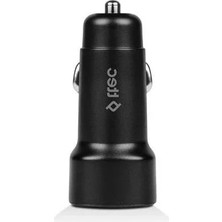 MarkEntegra 2.4A Araç Şarj Aleti ve Lightning Kablo - Siyah Renk, Hızlı Şarj Için