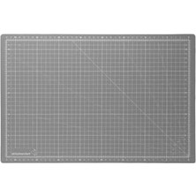 MarkEntegra 3 mm Kalınlığında Gri Kesme Matı, Santimetre ve Inç Ölçekli